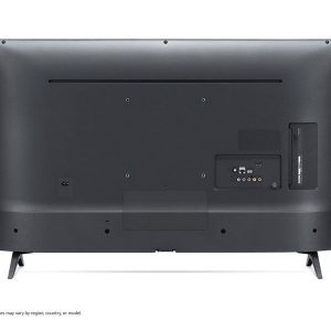 LG 43 inch FHD TV rear view showing connectivity ports