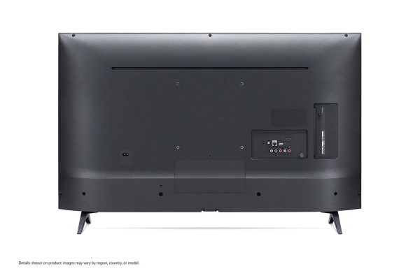 LG 43 inch FHD TV rear view showing connectivity ports
