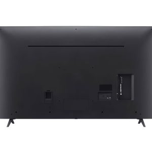 LG 55 Inch UHD AI 4K Smart TV rear view showing connectivity options