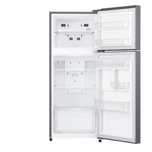 187L Top Freezer Refrigerator Front Open View with Interior Storage