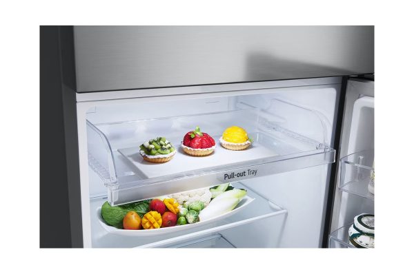 375L Top Freezer Refrigerator Bottom Fridge Compartment Open