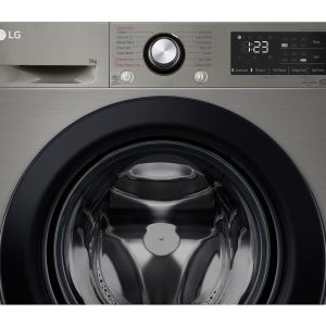 LG 9kg Front Loading Washing Machine with AI DD, Steam Technology, Inverter DirectDrive, and TurboWash (F4R3VYG6P)