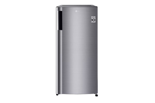 LG 169L 1-Door Refrigerator GN-Y201SLBB Platinum Silver Front View