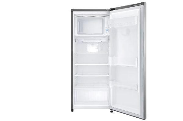 195L Single Door Refrigerator Interior Storage with Tempered Glass Shelves