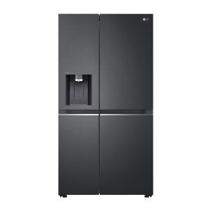 LG 674L Side-by-Side Refrigerator GC-L257KLKW Prime Silver Front View