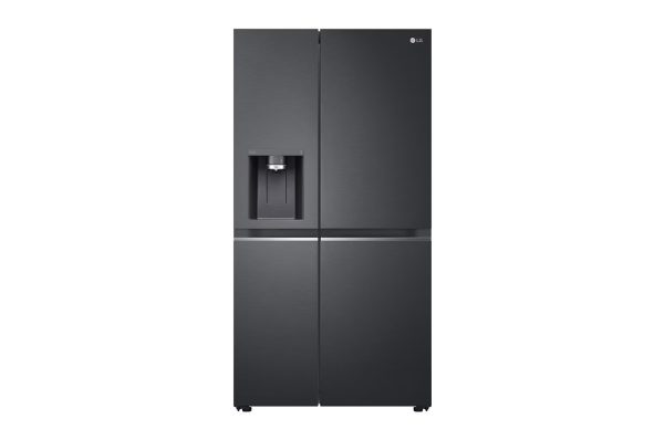 LG 674L Side-by-Side Refrigerator GC-L257KLKW Prime Silver Front View