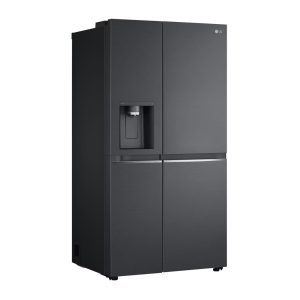 LG 674L Side-by-Side Refrigerator with UVnano® Water Dispenser, Hygiene Fresh+™, DoorCooling+™, Smart Diagnosis™, Matte Black Finish
