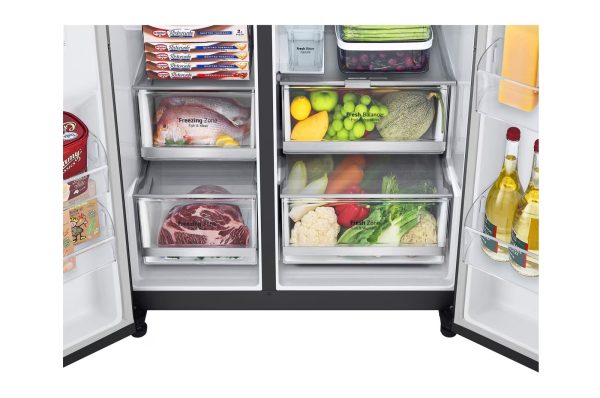 674L Side-by-Side Refrigerator Vegetable Storage Boxes
