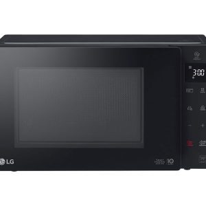 LG 23L Smart Inverter Microwave MH6336GIB Black Front View