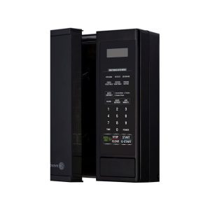LG 20L convection microwave door open view