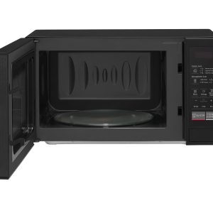 LG 20L convection microwave door open view
