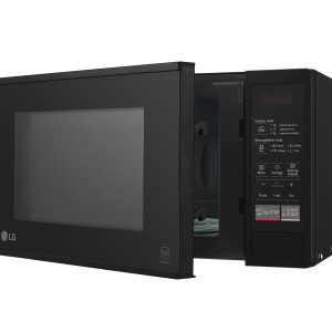 LG 20L convection microwave door open view