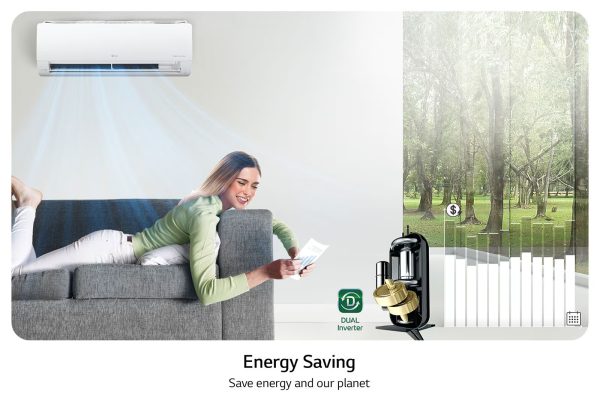 LG 12,000 BTU Split Air Conditioner energy saving features