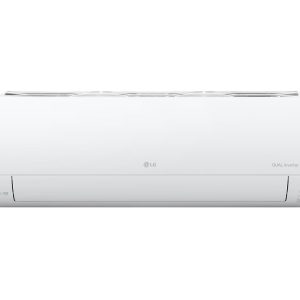 LG 18,000 BTU DUALCOOL Inverter Split Air Conditioner front view showing sleek white design