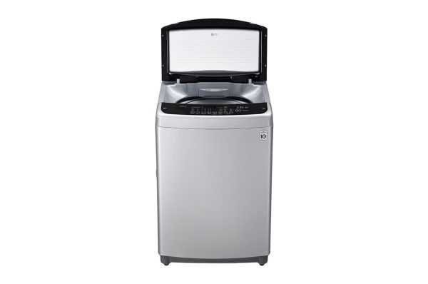 Front view of LG 12kg top load washing machine showing control panel