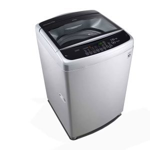 Front view of LG 12kg top load washing machine showing control panel