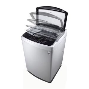 Front view of LG 12kg top load washing machine showing control panel