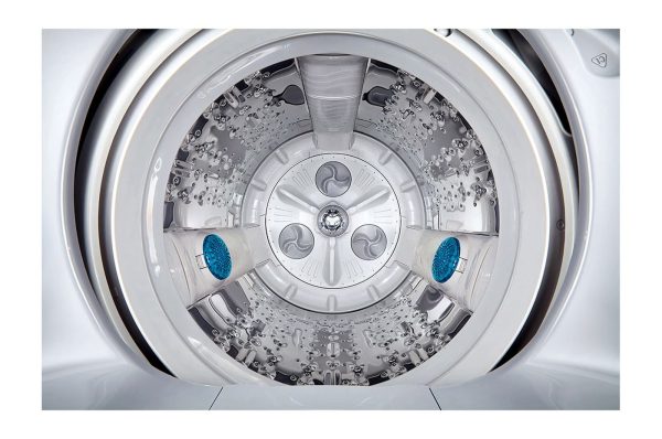Interior drum view of 12kg top load washer with TurboDrum technology