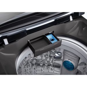 Interior drum view of 14kg top load washer with TurboDrum technology
