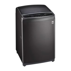 Side view of LG top load washing machine T1466NEHG2