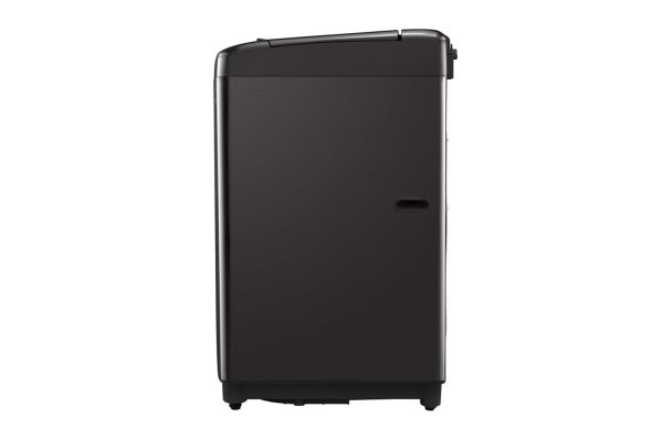 Side view of LG top load washing machine T1466NEHG2