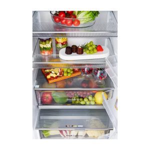 349L InstaView Bottom Freezer Refrigerator Drawer with Food Storage