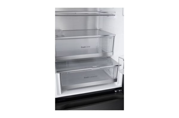 349L InstaView Bottom Freezer Refrigerator Drawer without Food