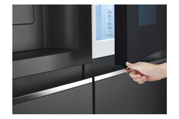 LG 674L Side-by-Side Refrigerator with InstaView Door-in-Door™, UVnano® Water Dispenser, Hygiene Fresh+™, DoorCooling+™, ThinQ™, Matte Black Finish