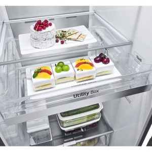 LG 674L Side-by-Side Refrigerator with InstaView Door-in-Door™, UVnano® Water Dispenser, Hygiene Fresh+™, DoorCooling+™, ThinQ™, Matte Black Finish