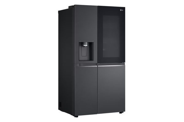 LG 674L Side-by-Side Refrigerator with InstaView Door-in-Door™, UVnano® Water Dispenser, Hygiene Fresh+™, DoorCooling+™, ThinQ™, Matte Black Finish