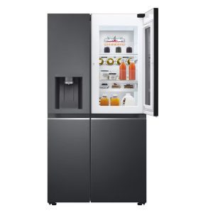 674L InstaView Side-by-Side Refrigerator Door-in-Door Compartment Open