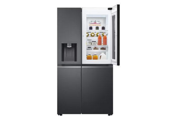 674L InstaView Side-by-Side Refrigerator Door-in-Door Compartment Open