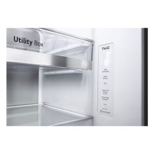 LG 635L Mirror InstaView Side-by-Side Refrigerator with Door-in-Door™, UVnano™ Water Dispenser, Hygiene Fresh+™, DoorCooling+™, ThinQ™, Noble Steel Finish