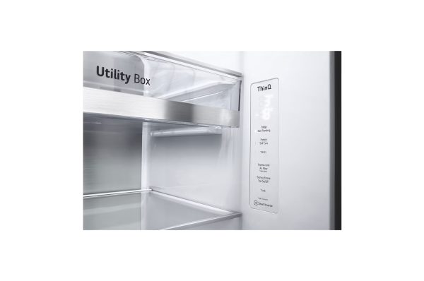 LG 635L Mirror InstaView Side-by-Side Refrigerator with Door-in-Door™, UVnano™ Water Dispenser, Hygiene Fresh+™, DoorCooling+™, ThinQ™, Noble Steel Finish