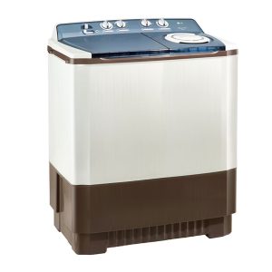 Left side view of 8kg TwinTub washer with white finish