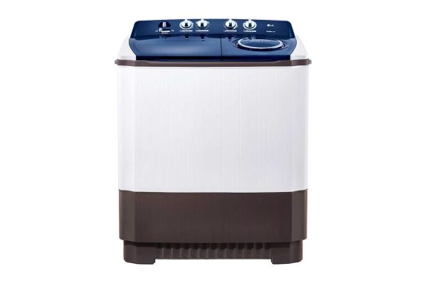 LG 10kg TwinTub Washing Machine P1761RWNBL with Roller Jet Pulsator - front view