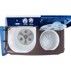 Top open view of 10kg TwinTub washer showing both washing and spinning tubs