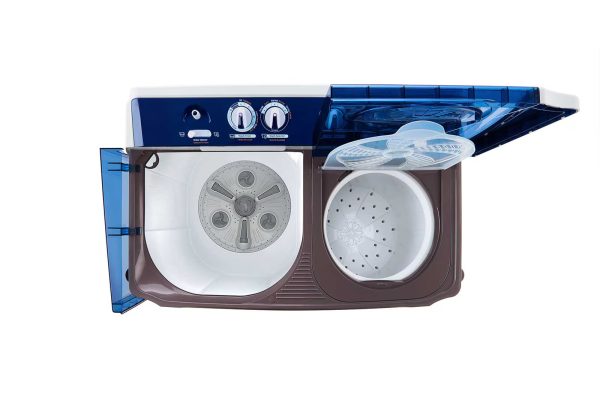 Top open view of 10kg TwinTub washer showing both washing and spinning tubs