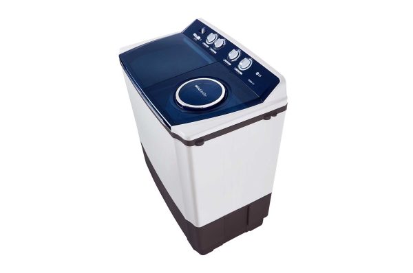Right side perspective of LG 10kg TwinTub Washing Machine