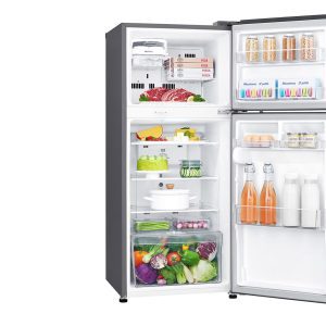 LG 234L Top Freezer Refrigerator with Smart Inverter Compressor, Multi Air Flow, Moist Balance Crisper (GL-C252SLBB)