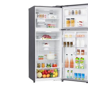 438L Top Freezer Refrigerator GL-C652HLCM interior with groceries