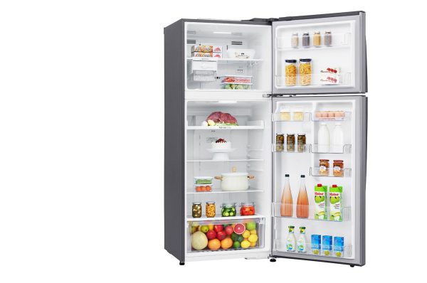 438L Top Freezer Refrigerator GL-C652HLCM interior with groceries