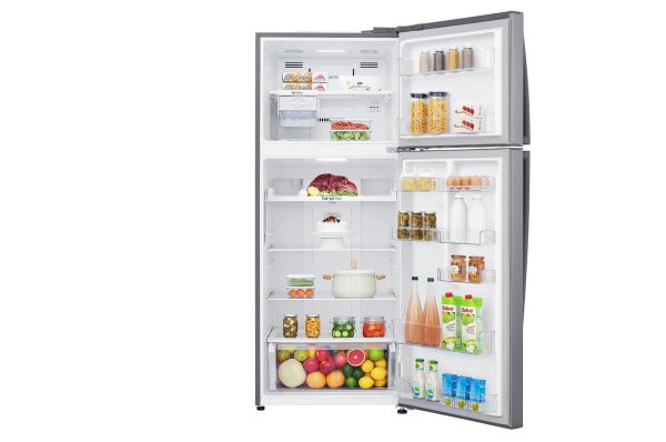 LG 438L Top Freezer Refrigerator with Smart Inverter Compressor, NatureFRESH, LinearCooling, DoorCooling+, HygieneFresh+ & SmartThinQ (GL-C652HLCM)