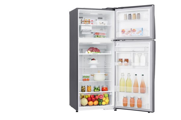 438L top freezer GL-T652HLCM interior loaded
