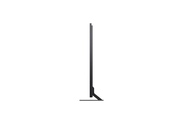 LG 100 inch QNED evo side view highlighting slim 49.9 mm design