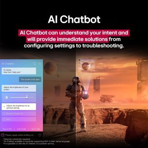 LG 100 inch QNED evo AI Chatbot troubleshooting interface