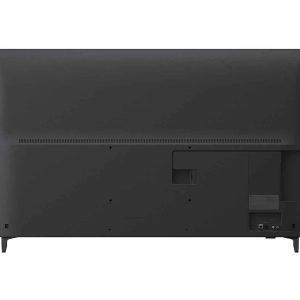 LG 55 inch QNED TV rear view showing connectivity ports