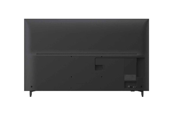 LG 55 inch QNED TV rear view showing connectivity ports
