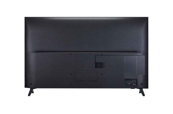 LG 65 inch QNED TV rear view showing connectivity ports