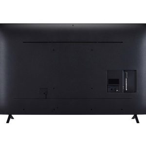 LG 75 inch QNED TV rear view showing connectivity ports